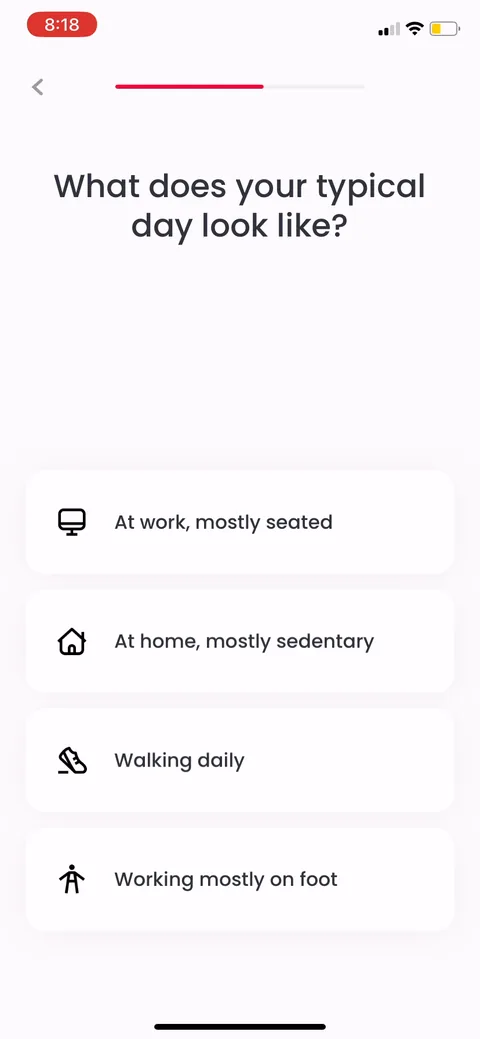 Justfit onboarding screen 26