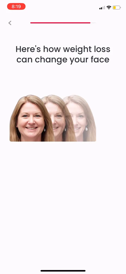 Justfit onboarding screen 42