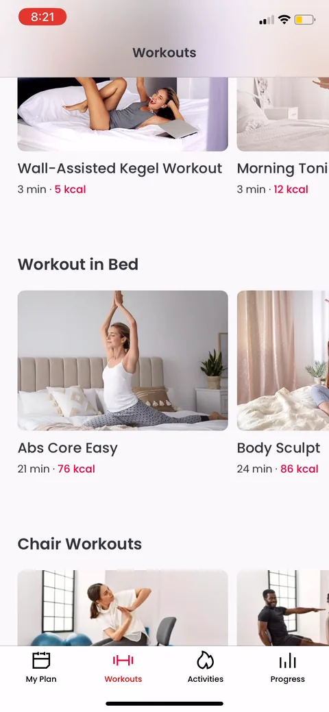 Justfit onboarding screen 99