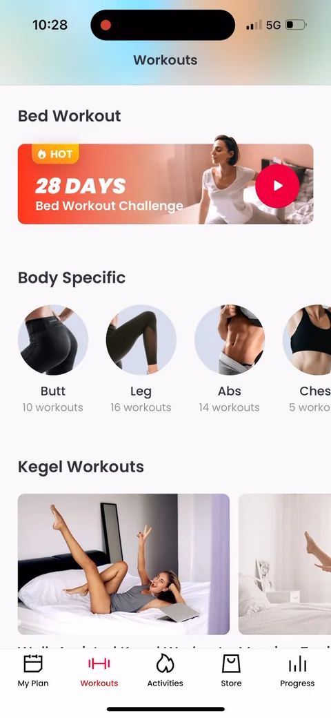 Justfit onboarding screen 106