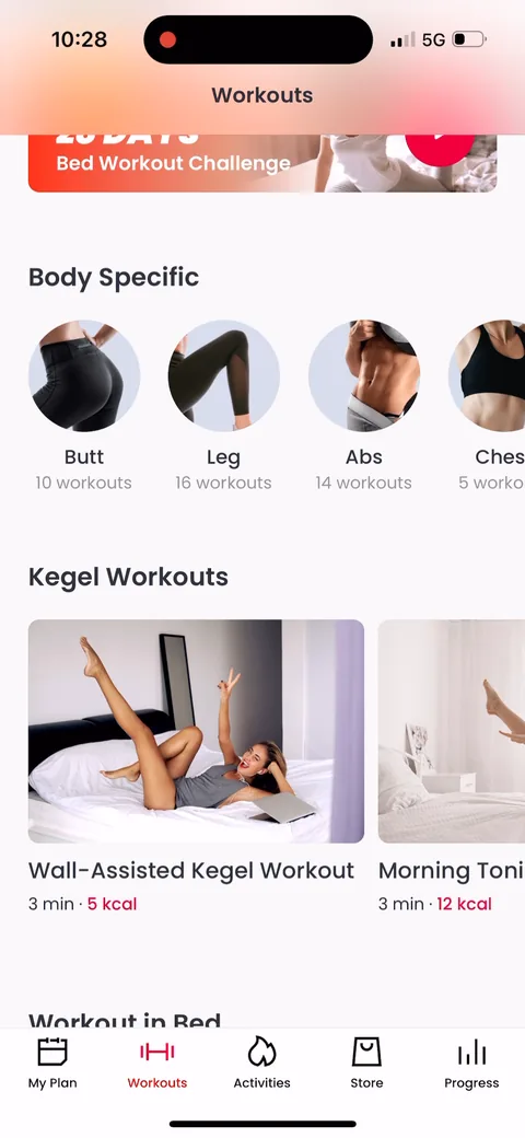 Justfit onboarding screen 107