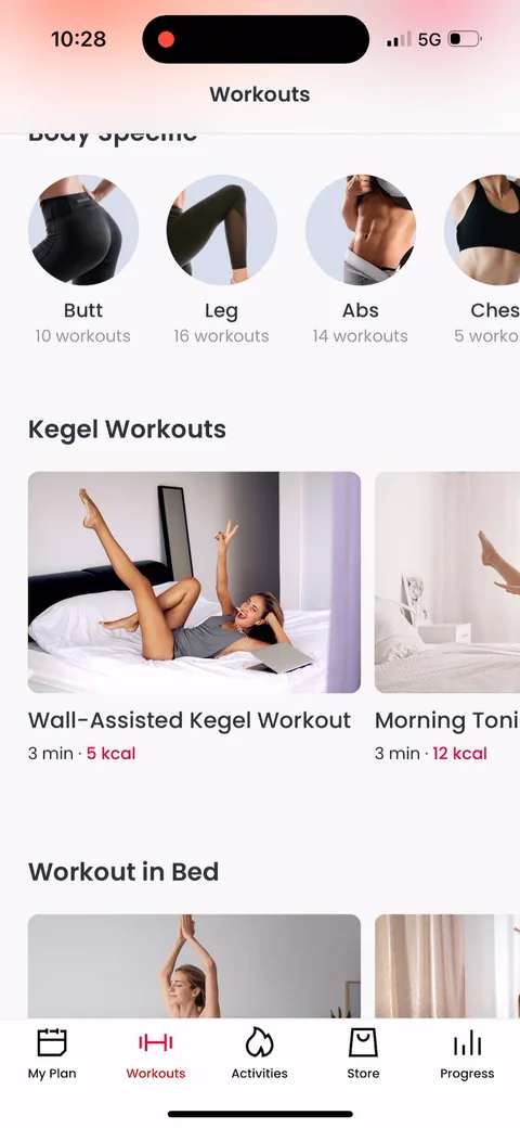Justfit onboarding screen 108