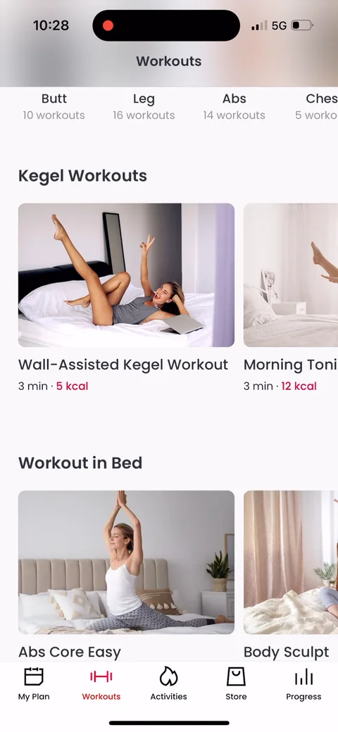 Justfit onboarding screen 109