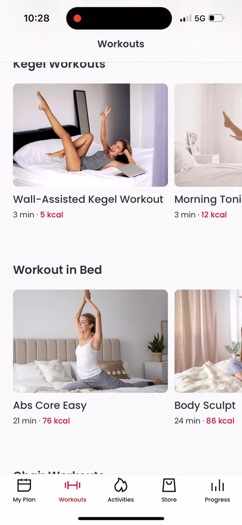 Justfit onboarding screen 110