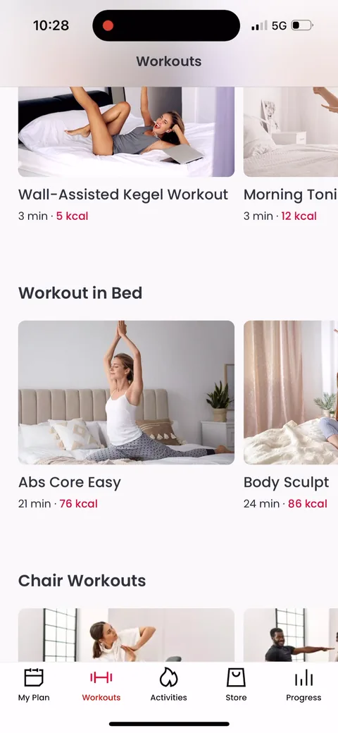 Justfit onboarding screen 111