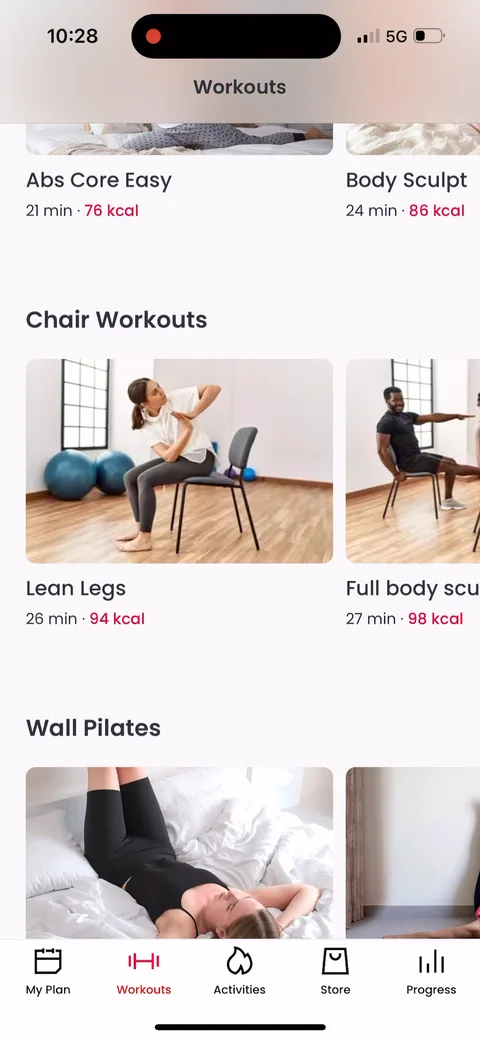 Justfit onboarding screen 114
