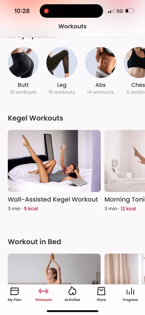 Justfit onboarding screen 115