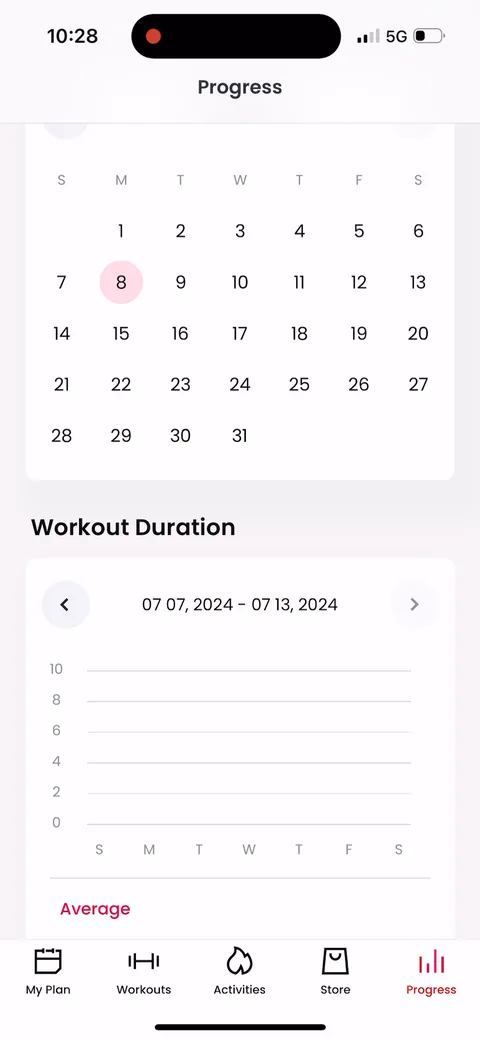 Justfit onboarding screen 124