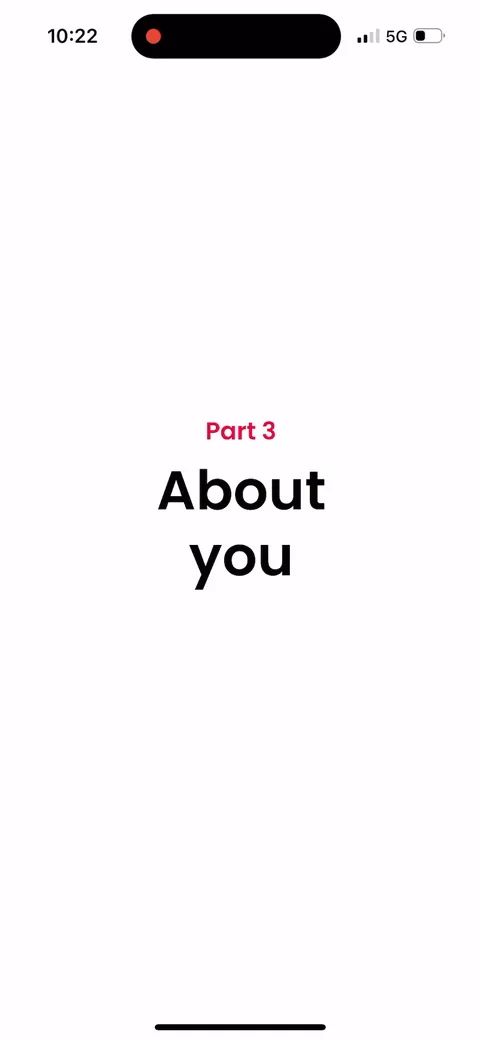 Justfit onboarding screen 19