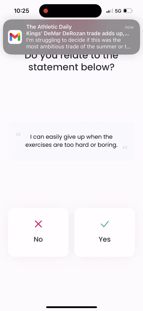 Justfit onboarding screen 53