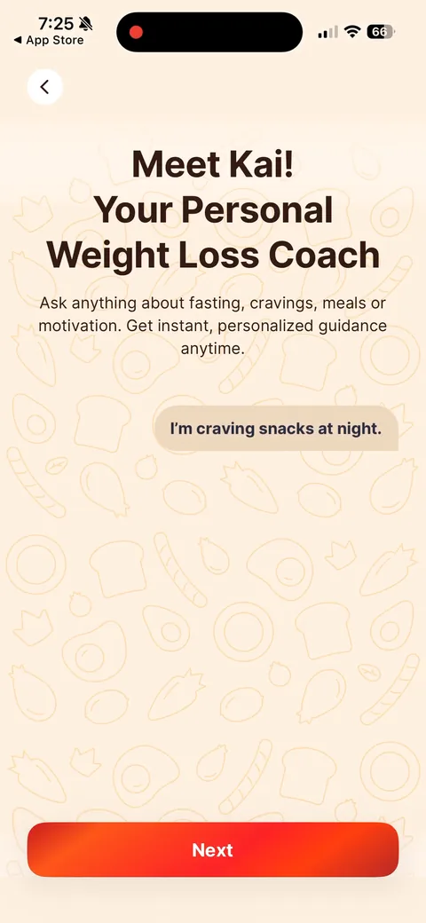 Kompanion onboarding screen 20: 'Meet Kai