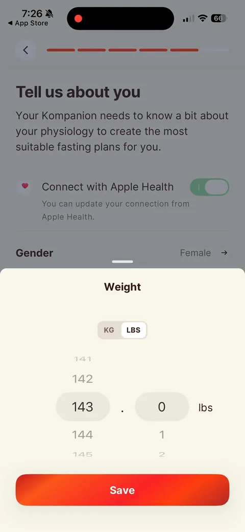 Kompanion onboarding screen 29
