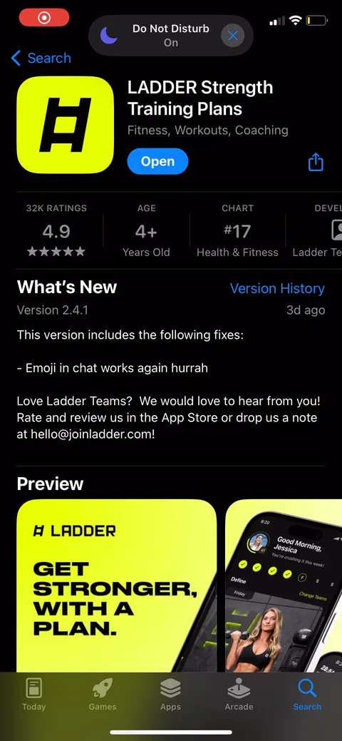Ladders onboarding screen 1