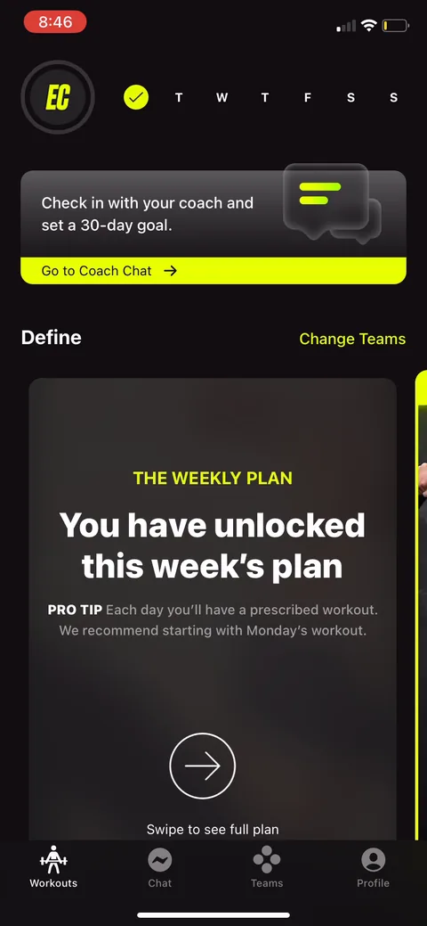 Ladders onboarding screen 98