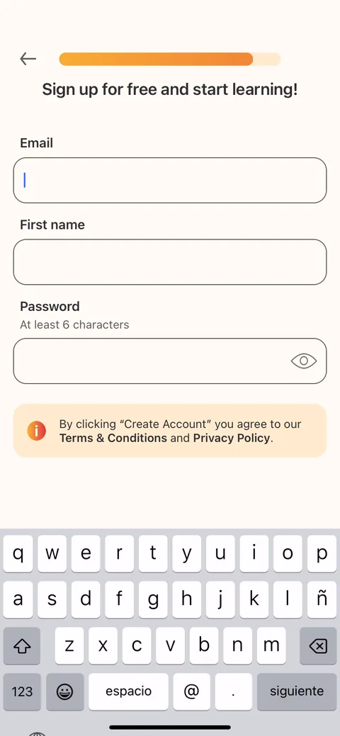 Lingvano onboarding screen 14