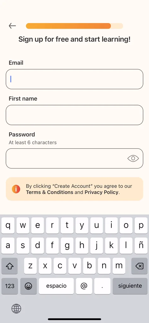 Lingvano onboarding screen 15
