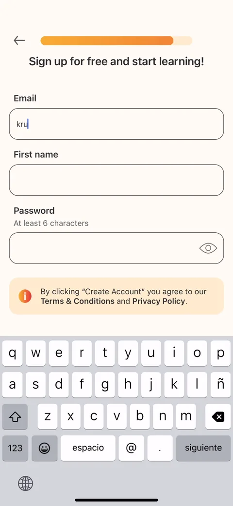 Lingvano onboarding screen 16