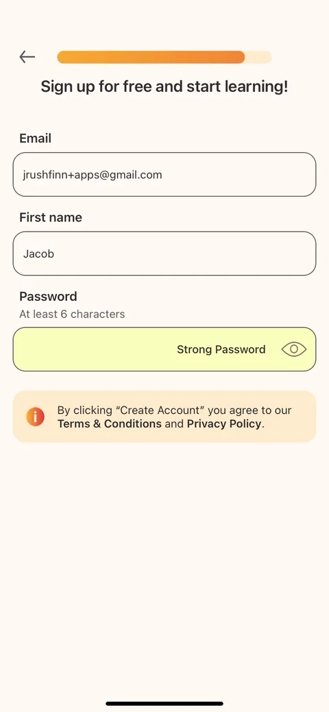 Lingvano onboarding screen 17