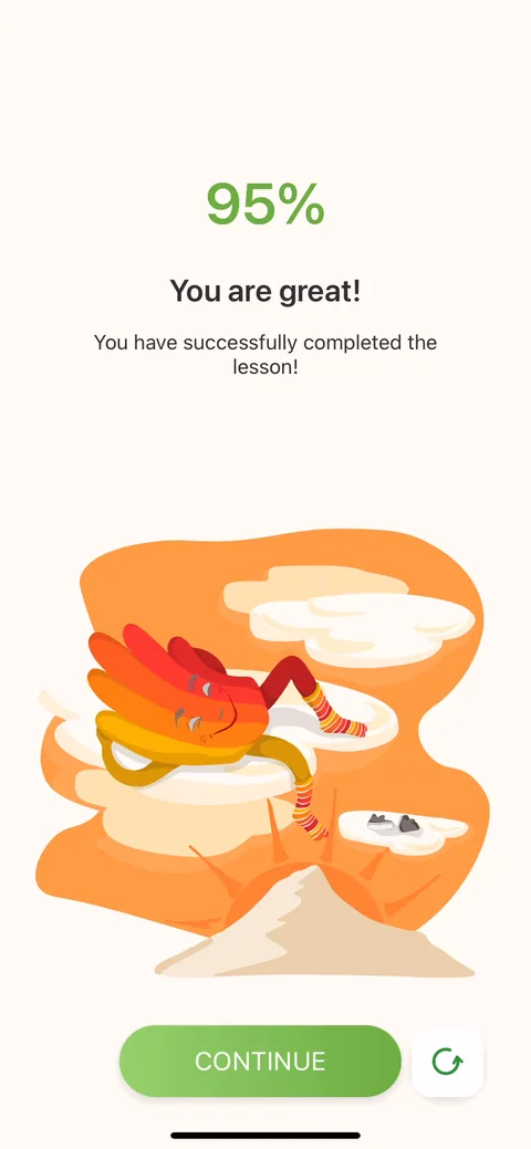 Lingvano onboarding screen 65