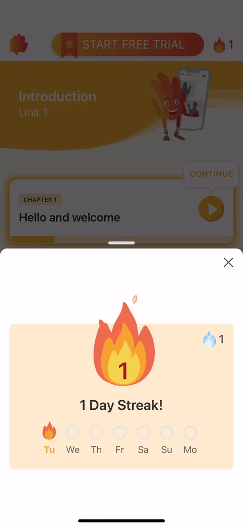 Lingvano onboarding screen 87