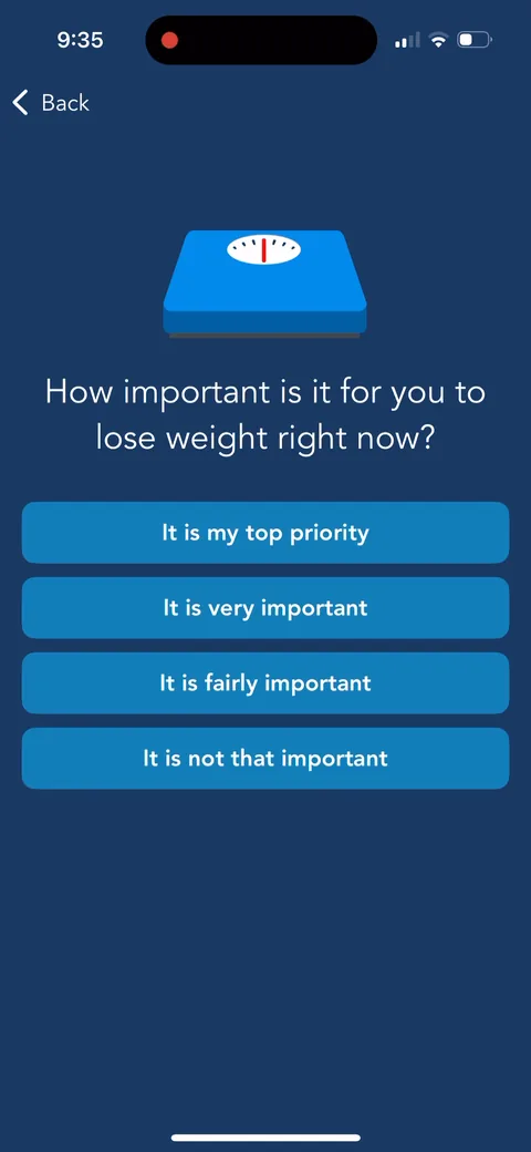 Lose It onboarding screen 7: 