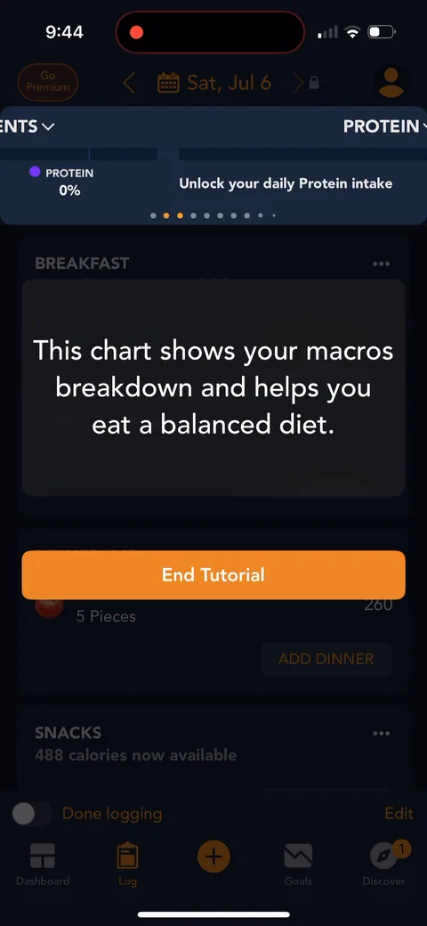 Lose It onboarding screen 121: 