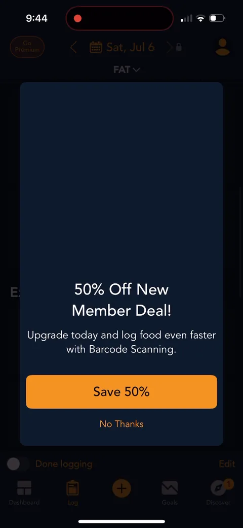 Lose It onboarding screen 124: 