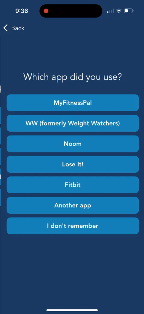 Lose It onboarding screen 22: 
