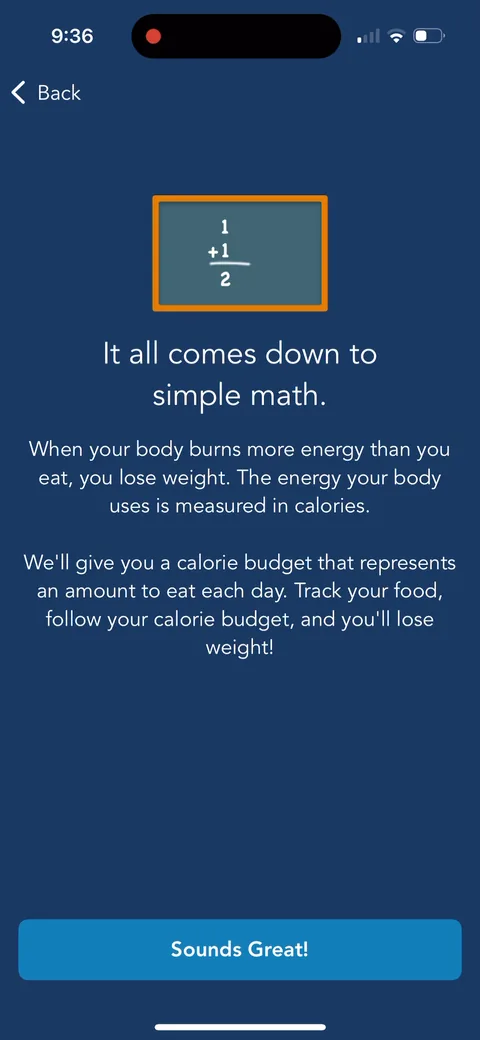 Lose It onboarding screen 26: 