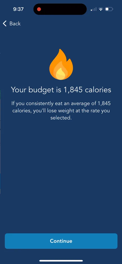 Lose It onboarding screen 38: 