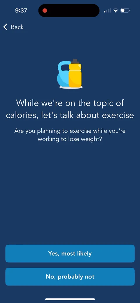 Lose It onboarding screen 39