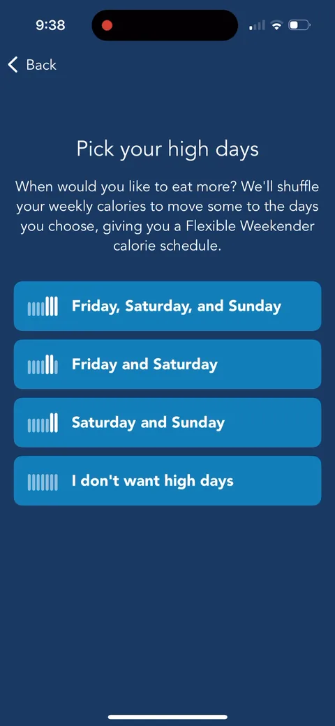 Lose It onboarding screen 46