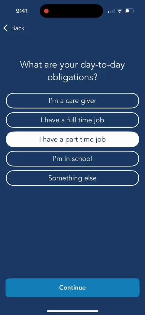 Lose It onboarding screen 86: 