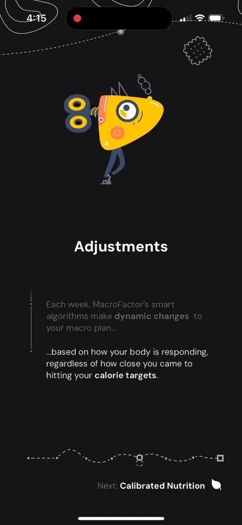 Macrofactor onboarding screen 16: 