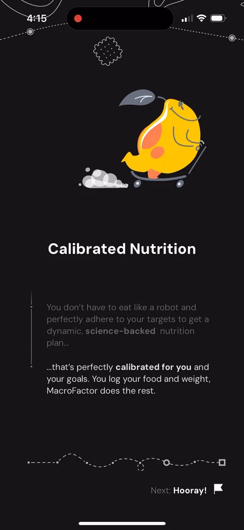 Macrofactor onboarding screen 20: 