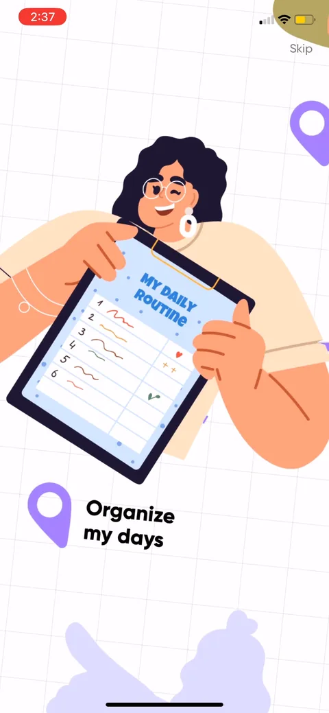 Me onboarding screen 41