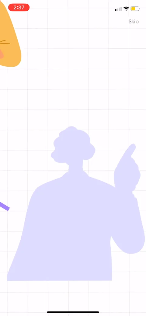 Me onboarding screen 42
