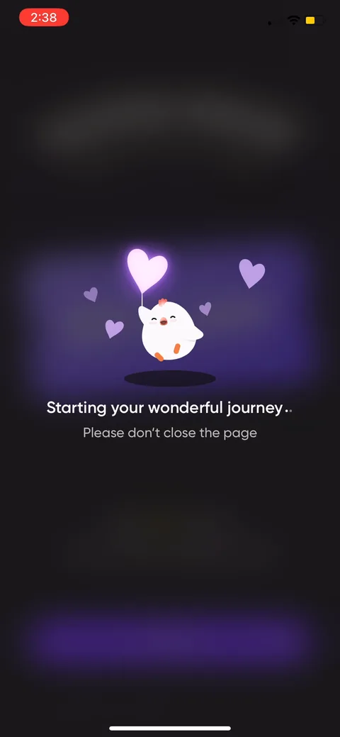 Me onboarding screen 63: 