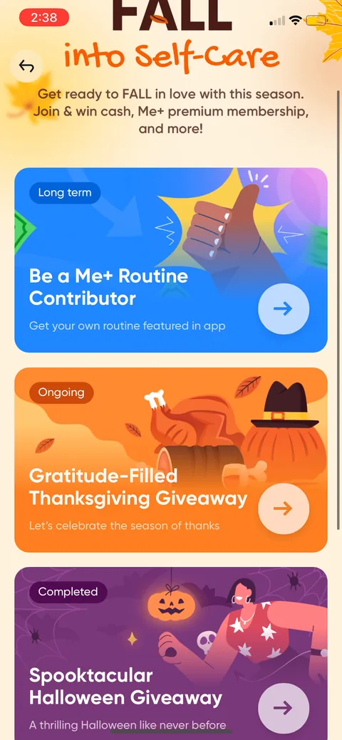 Me onboarding screen 68