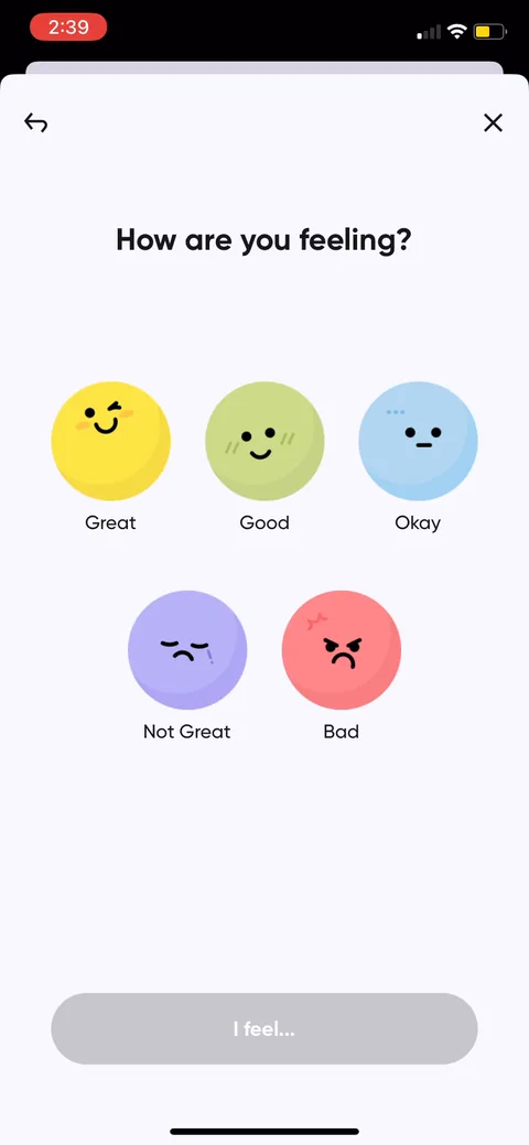 Me onboarding screen 87