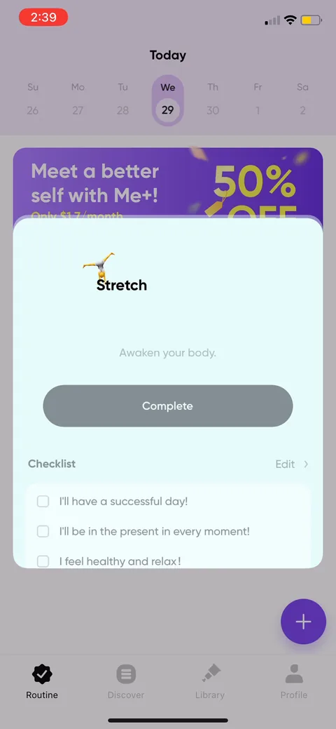 Me onboarding screen 94