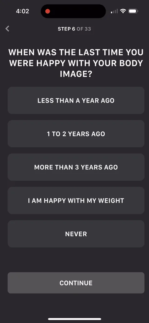 Muscle Booster onboarding screen 13: 