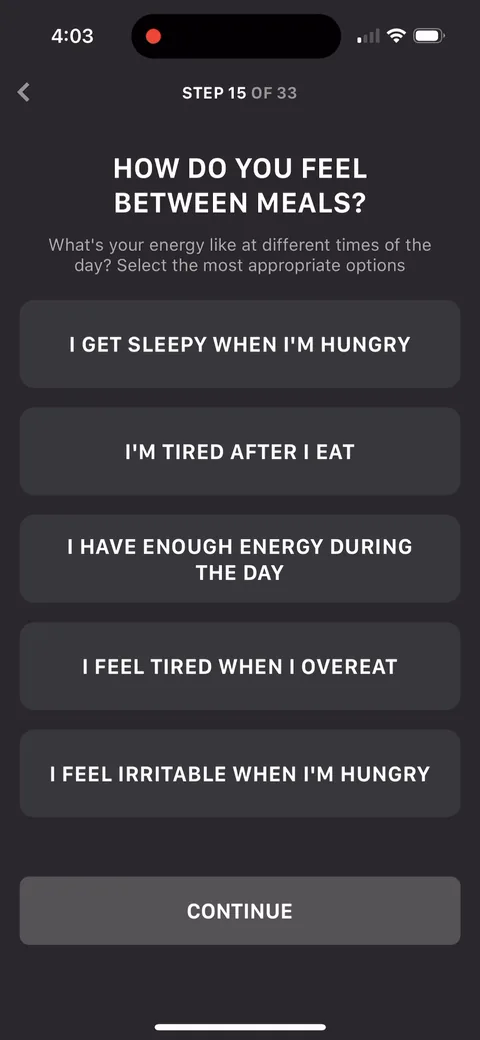 Muscle Booster onboarding screen 33