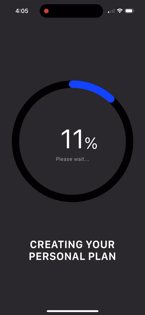 Muscle Booster onboarding screen 80: 