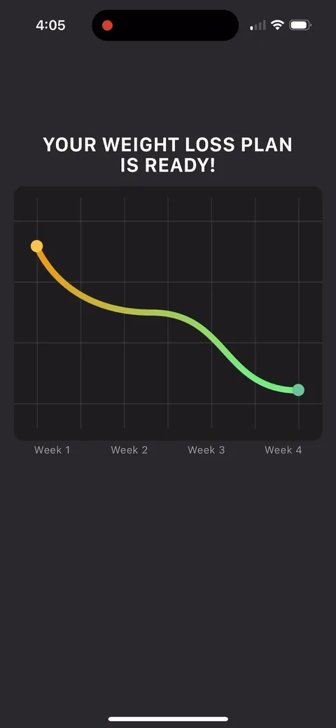 Muscle Booster onboarding screen 86: 
