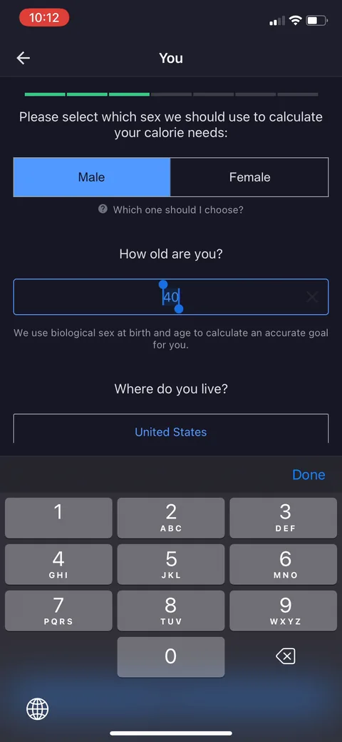 Myfitnesspal onboarding screen 9