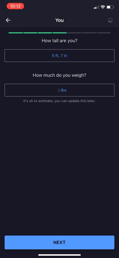 Myfitnesspal onboarding screen 11