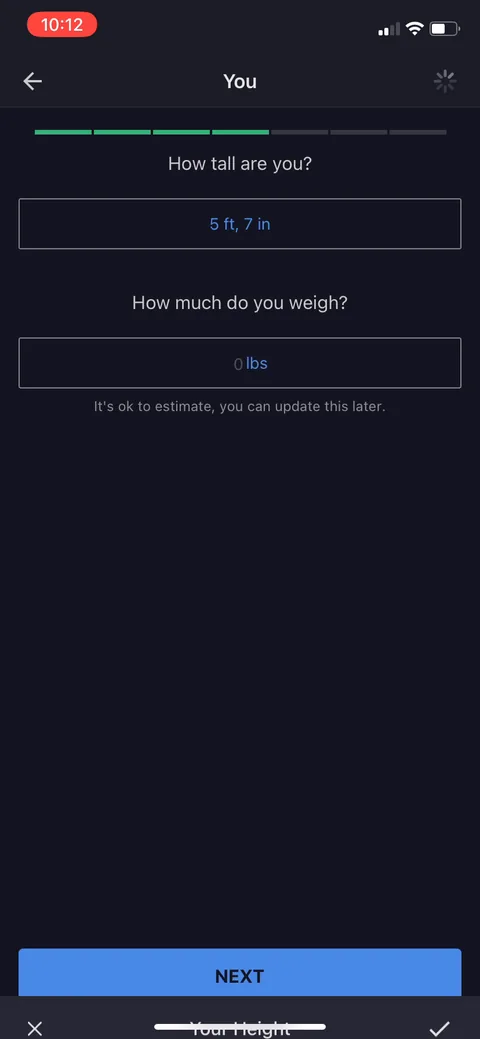 Myfitnesspal onboarding screen 13