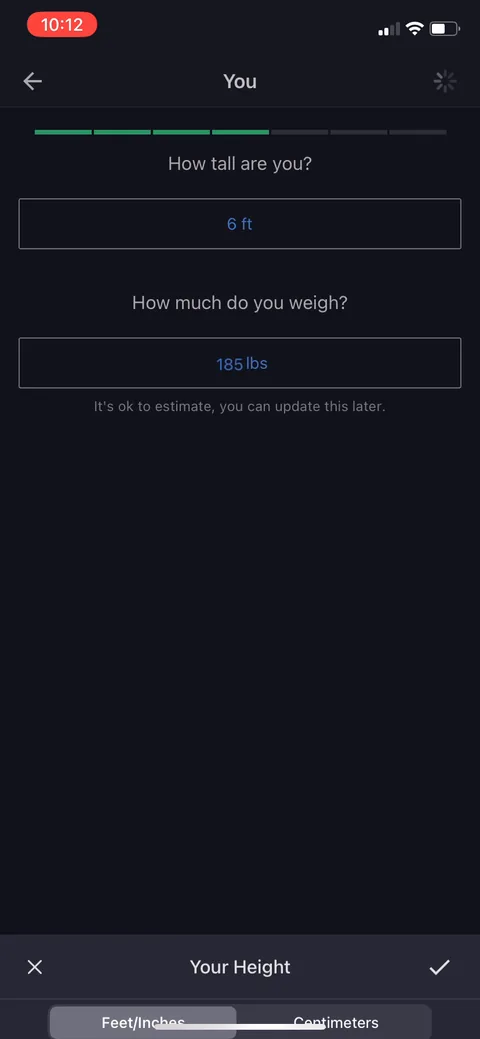 Myfitnesspal onboarding screen 18