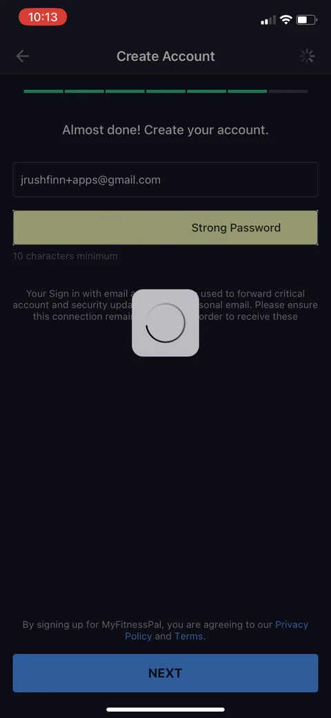 Myfitnesspal onboarding screen 31